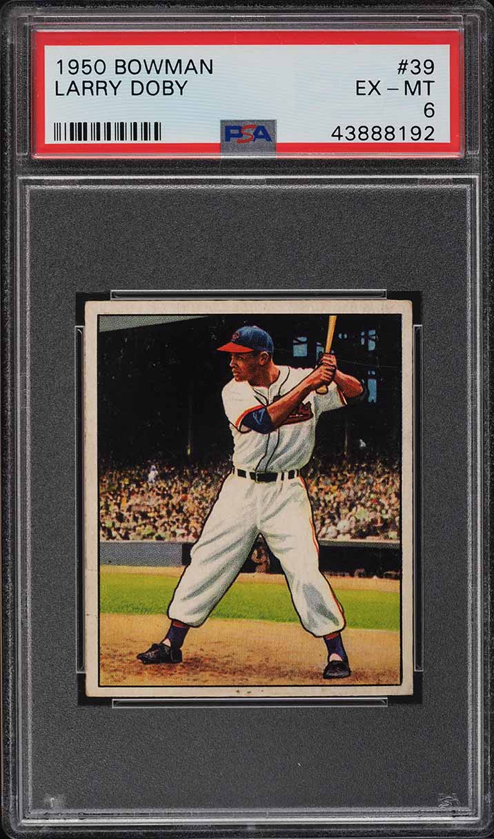 1950 Bowman Larry Doby #39 PSA 6 EXMT