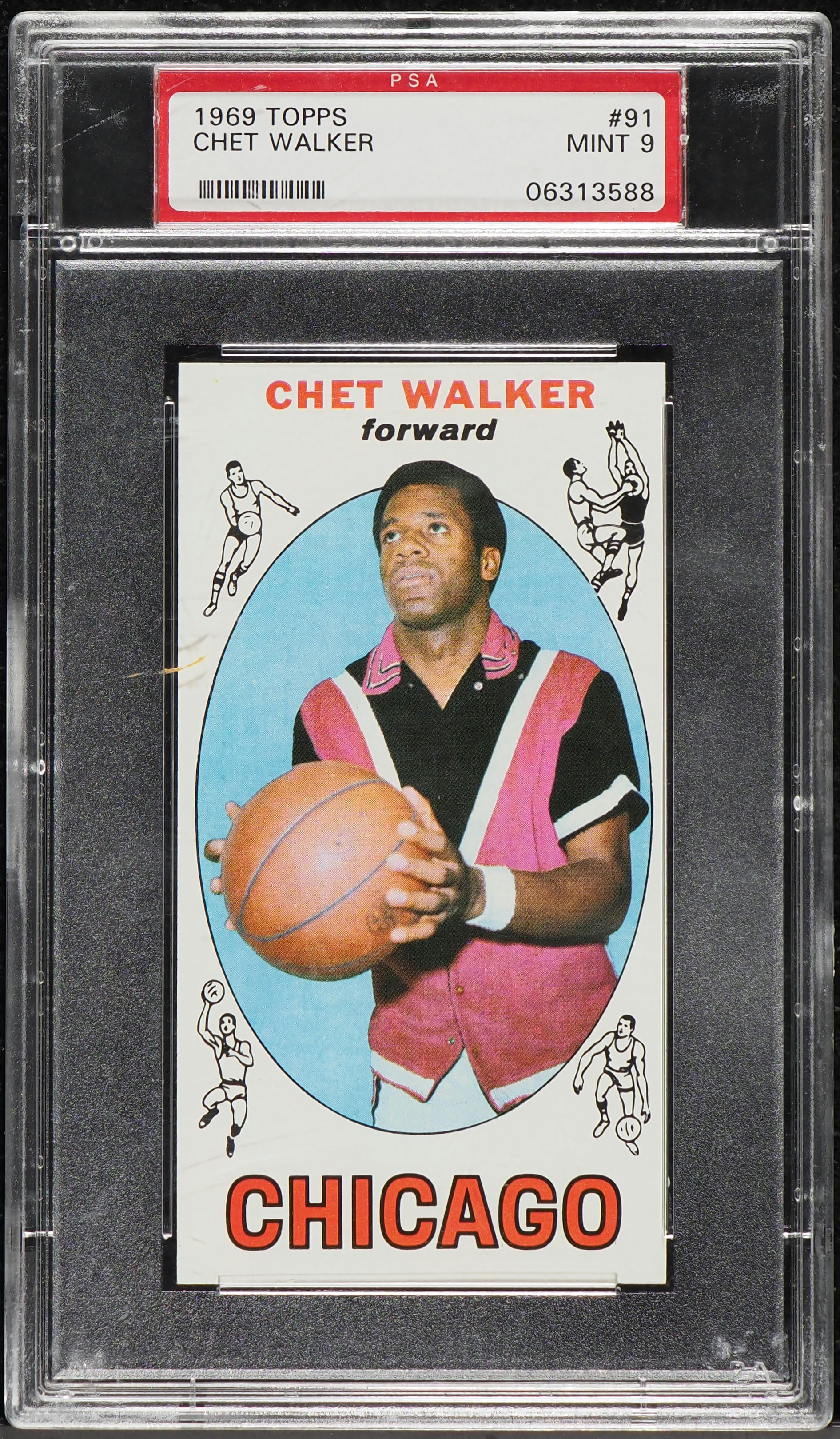 1969 Topps Basketball Chet Walker ROOKIE #91 PSA 9 MINT