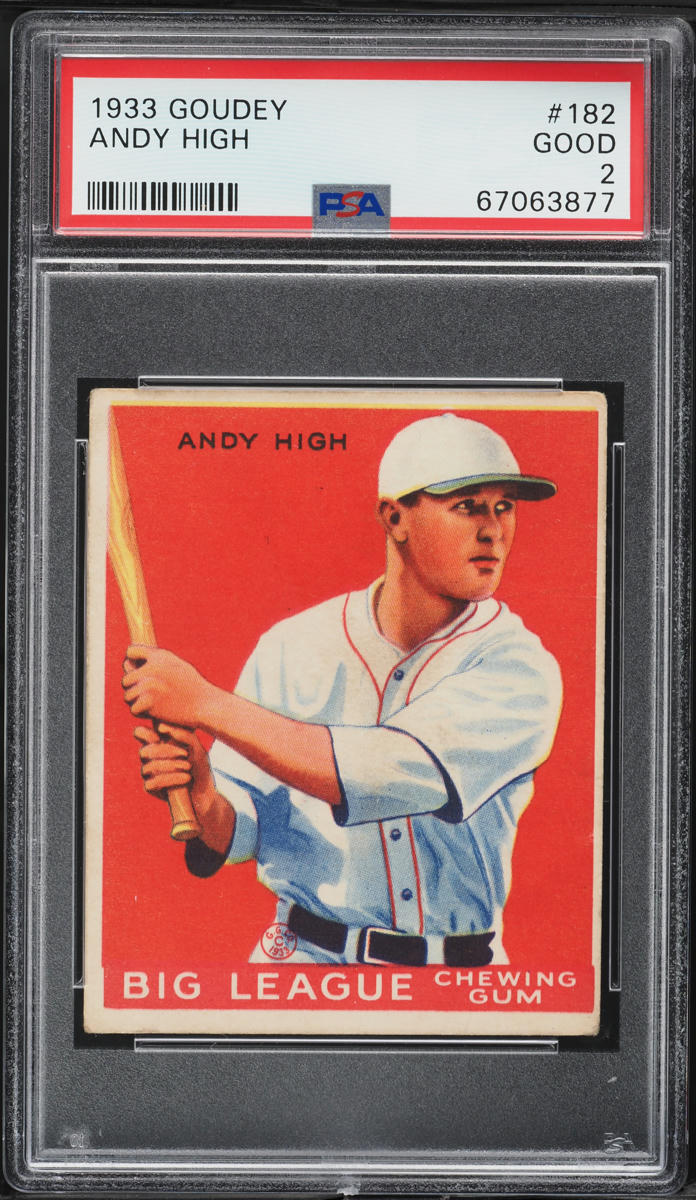 1933 Goudey Andy High #182 PSA 2 GD