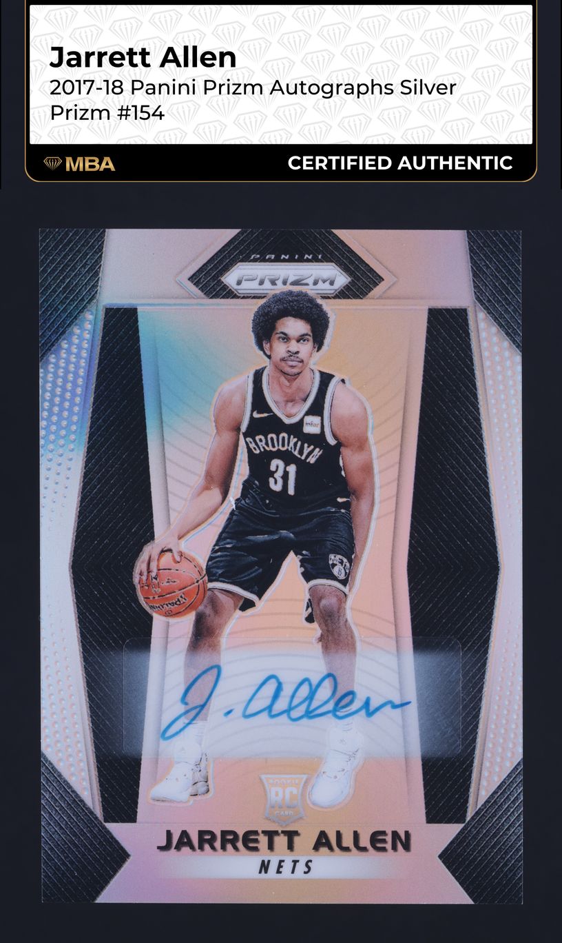2017 Panini Prizm Silver Jarrett Allen ROOKIE AUTO #154 MBA AUTH