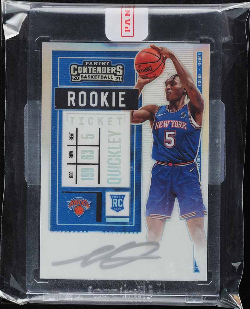 2020 Panini Contenders Premium Variation Immanuel Quickley ROOKIE AUTO #114 MBA AUTH