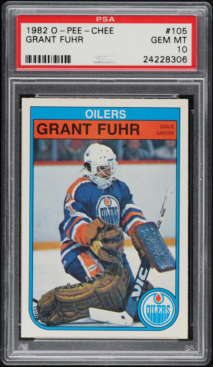 1982 O-Pee-Chee Hockey Grant Fuhr ROOKIE #105 PSA 10 GEM MINT