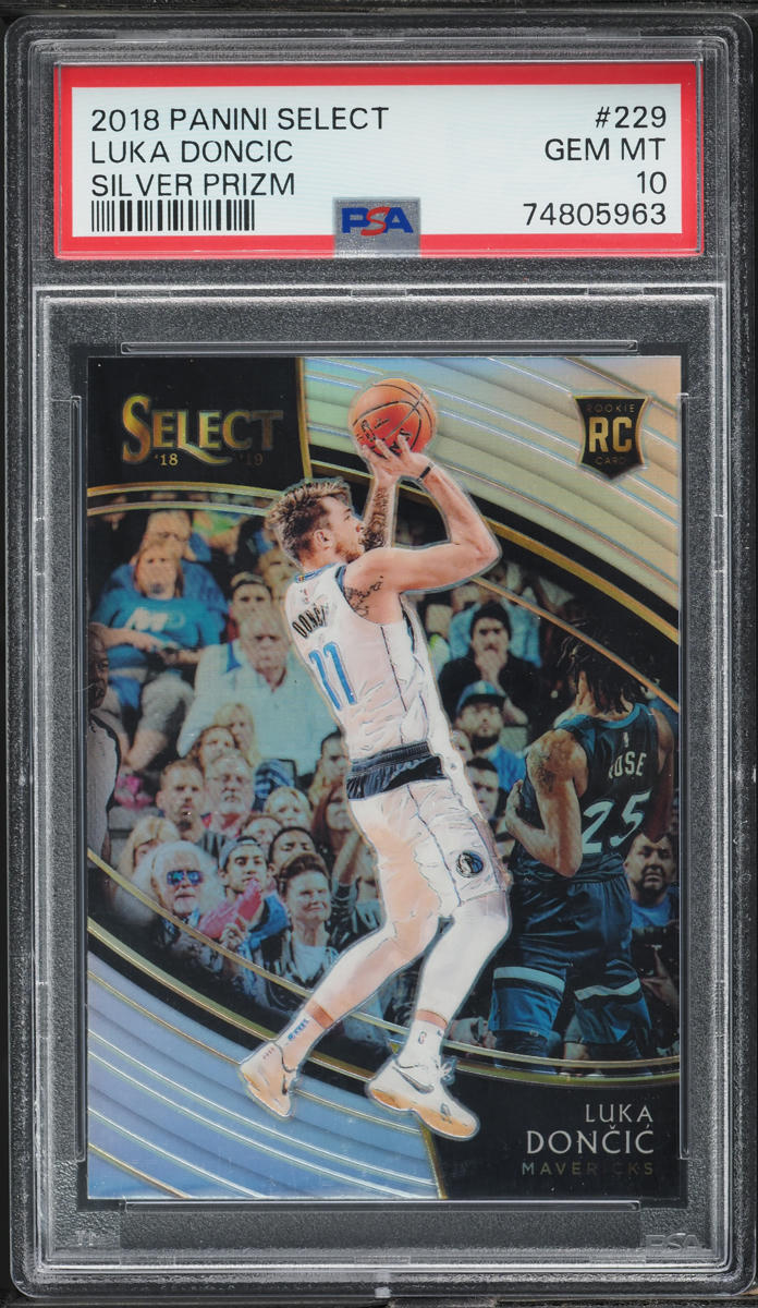 2018 Select Courtside Silver Prizm Luka Doncic ROOKIE #229 PSA 10 GEM MINT
