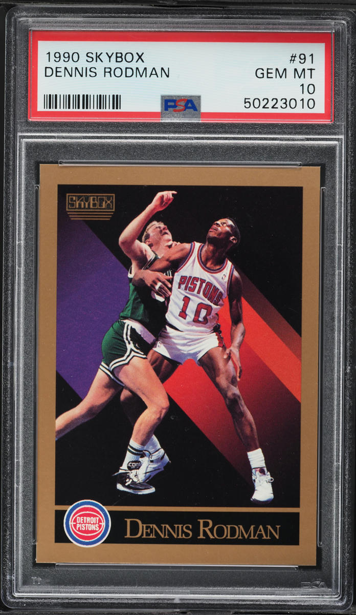 1990 Skybox Basketball Dennis Rodman #91 PSA 10 GEM MINT