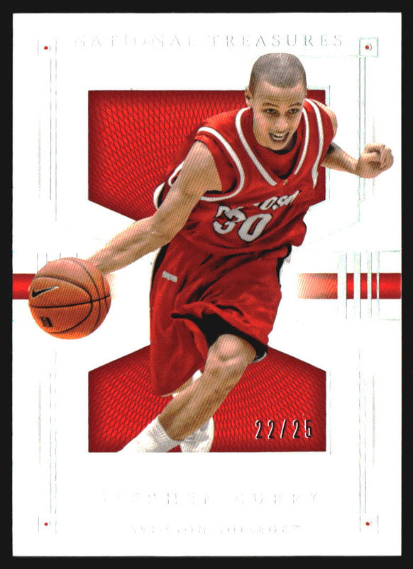 2016 Panini National Treasures Collegiate Silver #43 Stephen Curry /25
