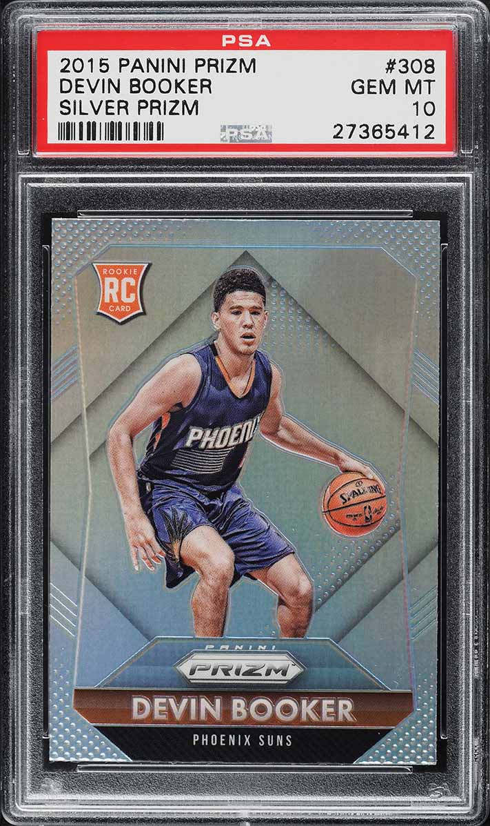 2015 Panini Prizm Silver Devin Booker ROOKIE #308 PSA 10 GEM MINT