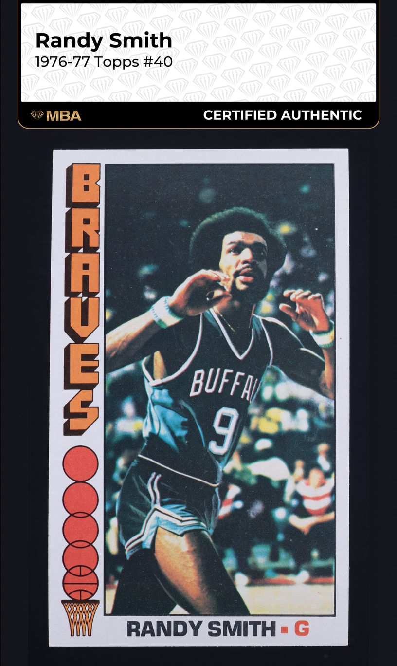 1976 Topps Basketball Randy Smith #40 MBA AUTH