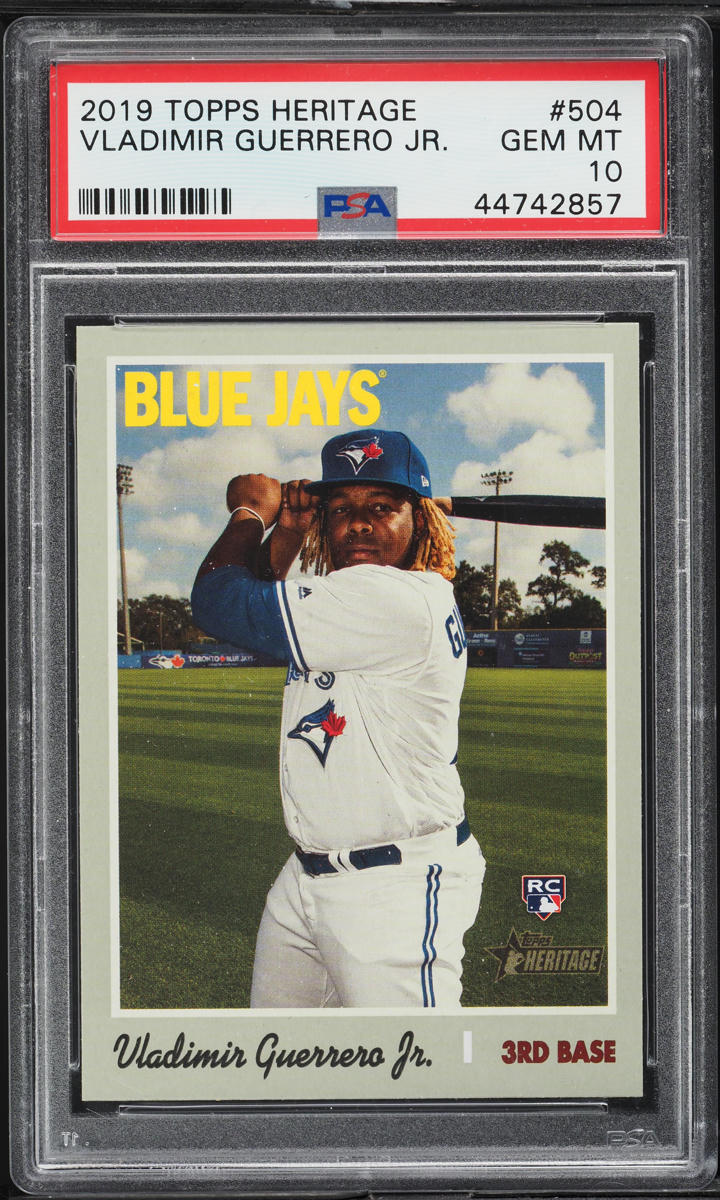 2019 Topps Heritage Vladimir Guerrero Jr. ROOKIE #504 PSA 10 GEM MINT