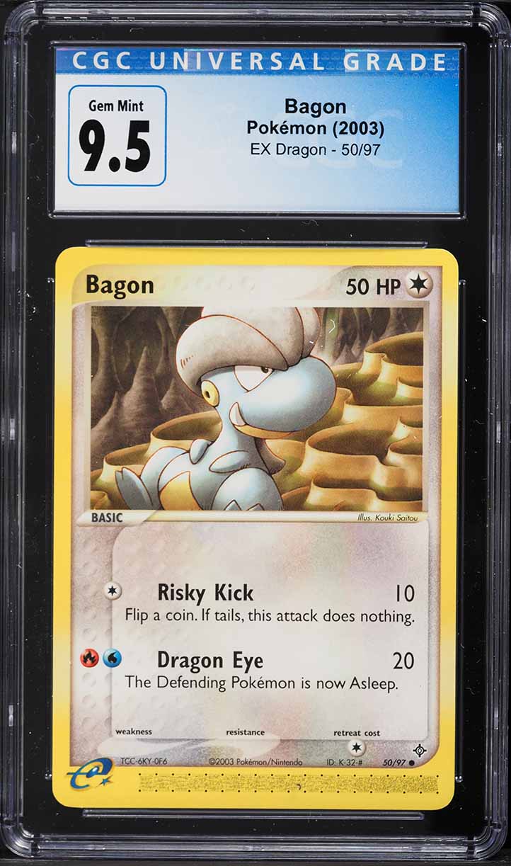 2003 Pokemon EX Dragon Bagon #50 CGC 9.5 GEM MINT