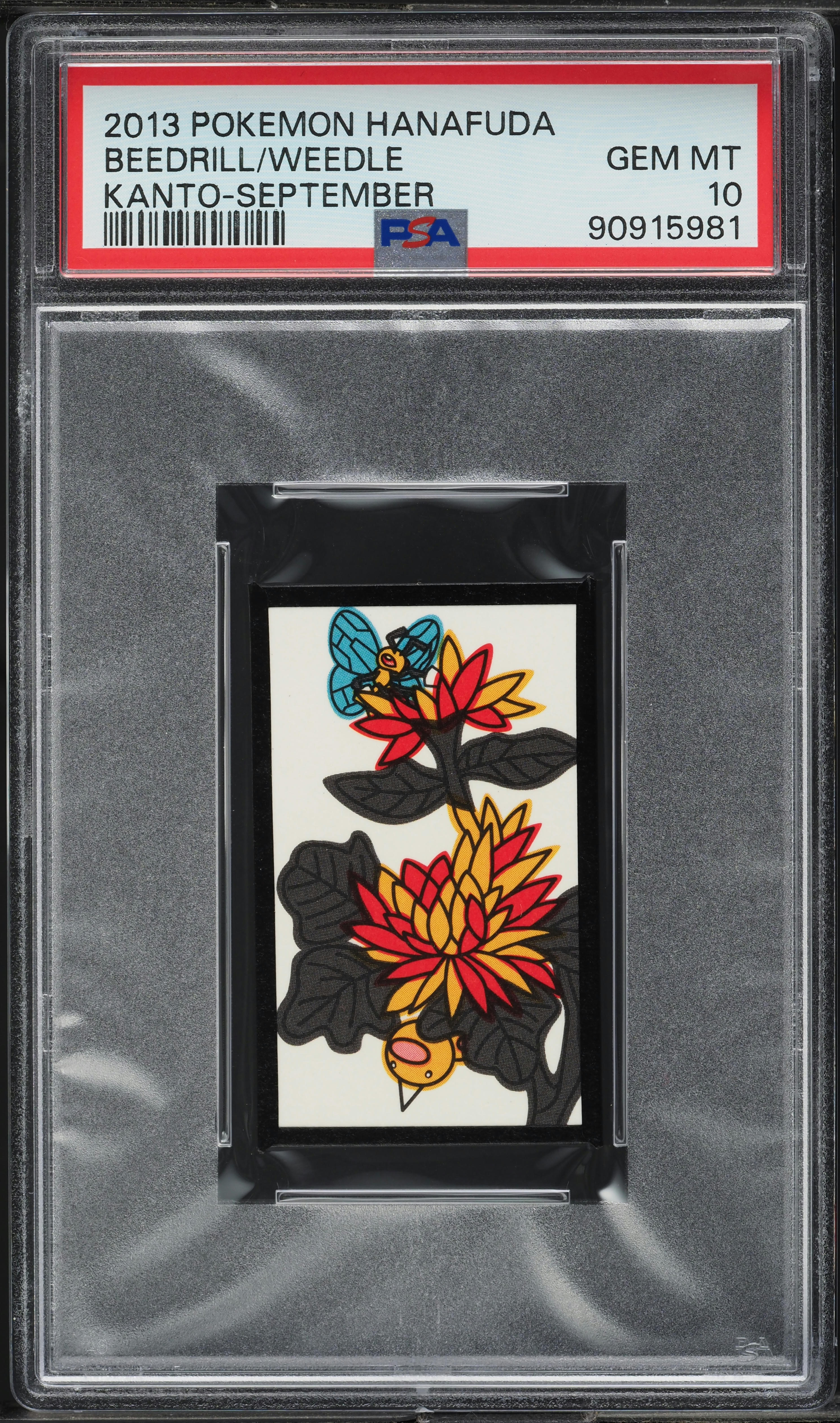 2013 Pokemon Hanafuda Kanto September Beedrill Weedle PSA 10 GEM MINT