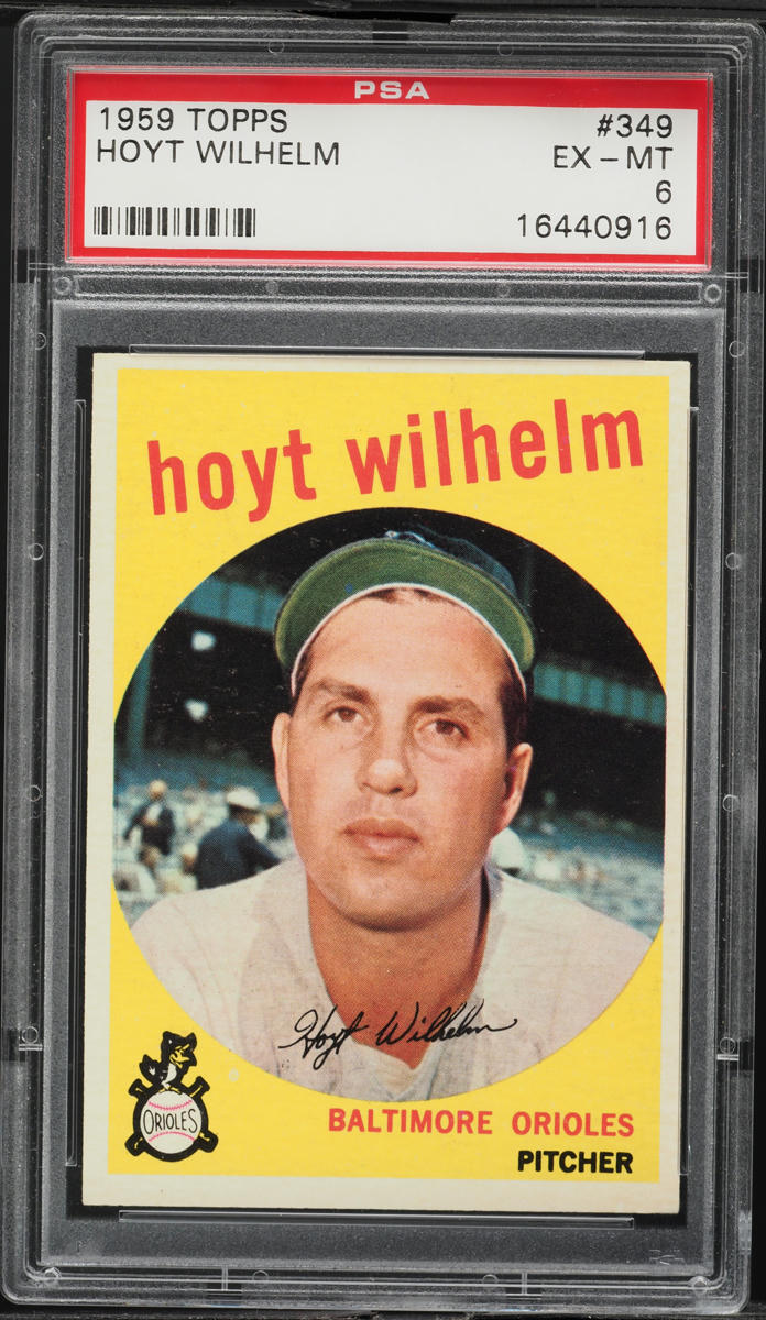 1959 Topps Hoyt Wilhelm #349 PSA 6 EXMT