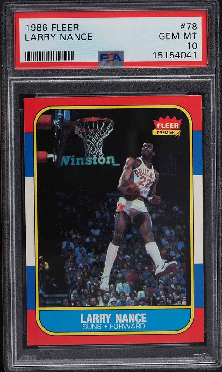 1986 Fleer Basketball Larry Nance #78 PSA 10 GEM MINT