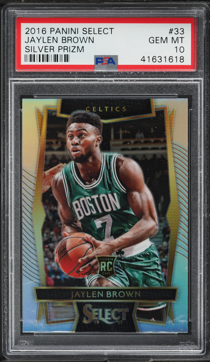 2016 Select Silver Prizm Jaylen Brown ROOKIE #33 PSA 10 GEM MINT