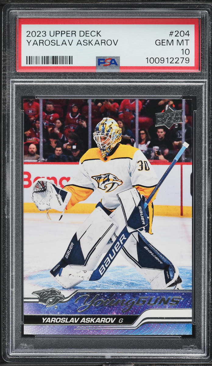 2023 Upper Deck Young Guns Yaroslav Askarov ROOKIE #204 PSA 10 GEM MINT