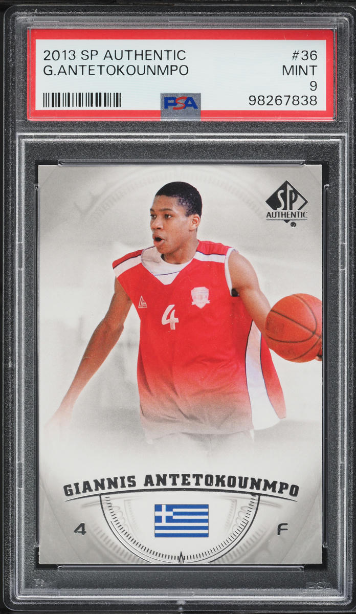 2013 SP Authentic Giannis Antetokounmpo ROOKIE #36 PSA 9 MINT
