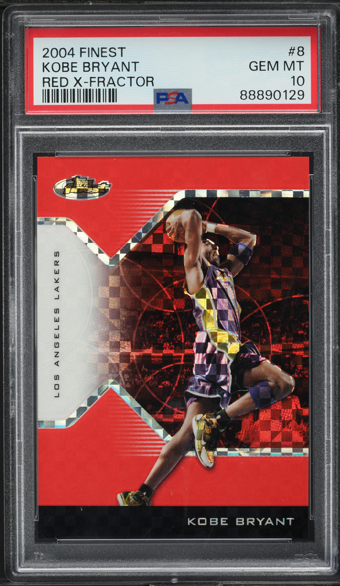 2004 Finest Red Xfractor Kobe Bryant /99 #8 PSA 10 GEM MINT
