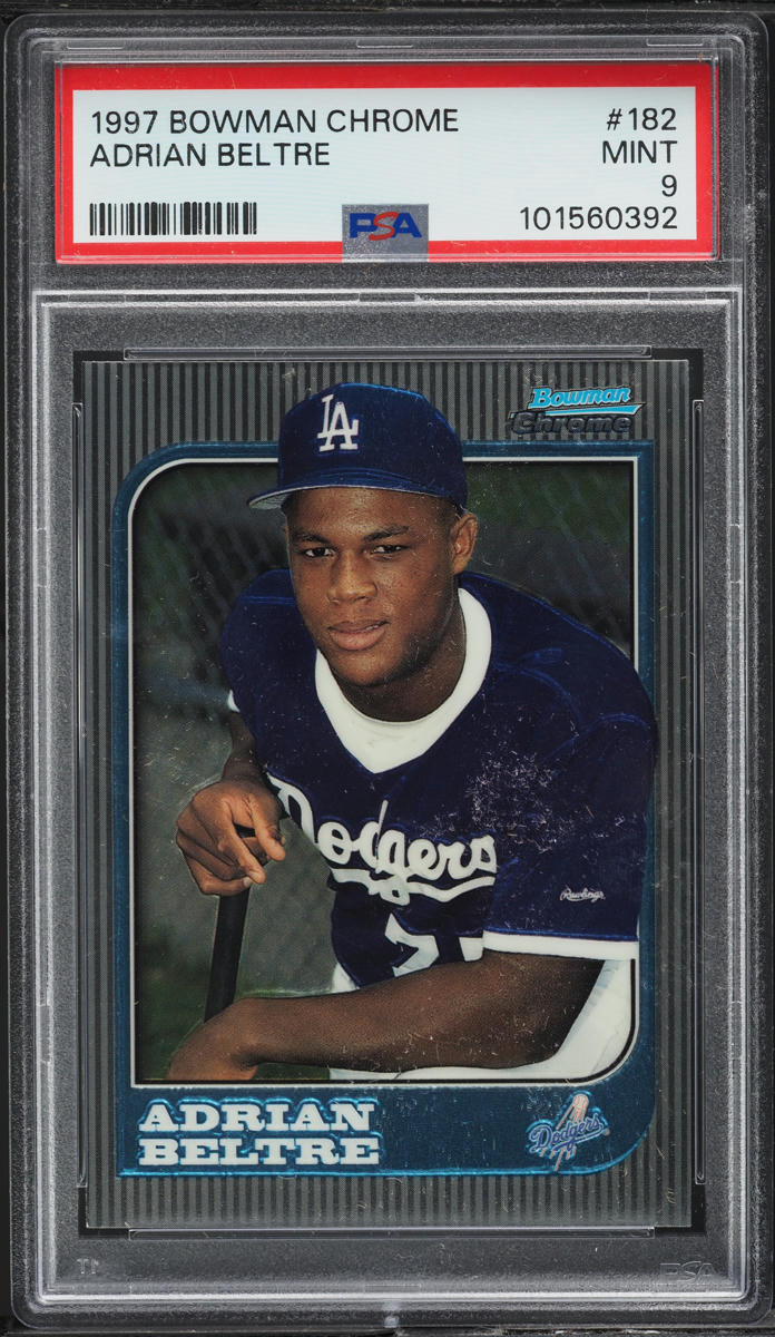 1997 Bowman Chrome Adrian Beltre ROOKIE #182 PSA 9 MINT