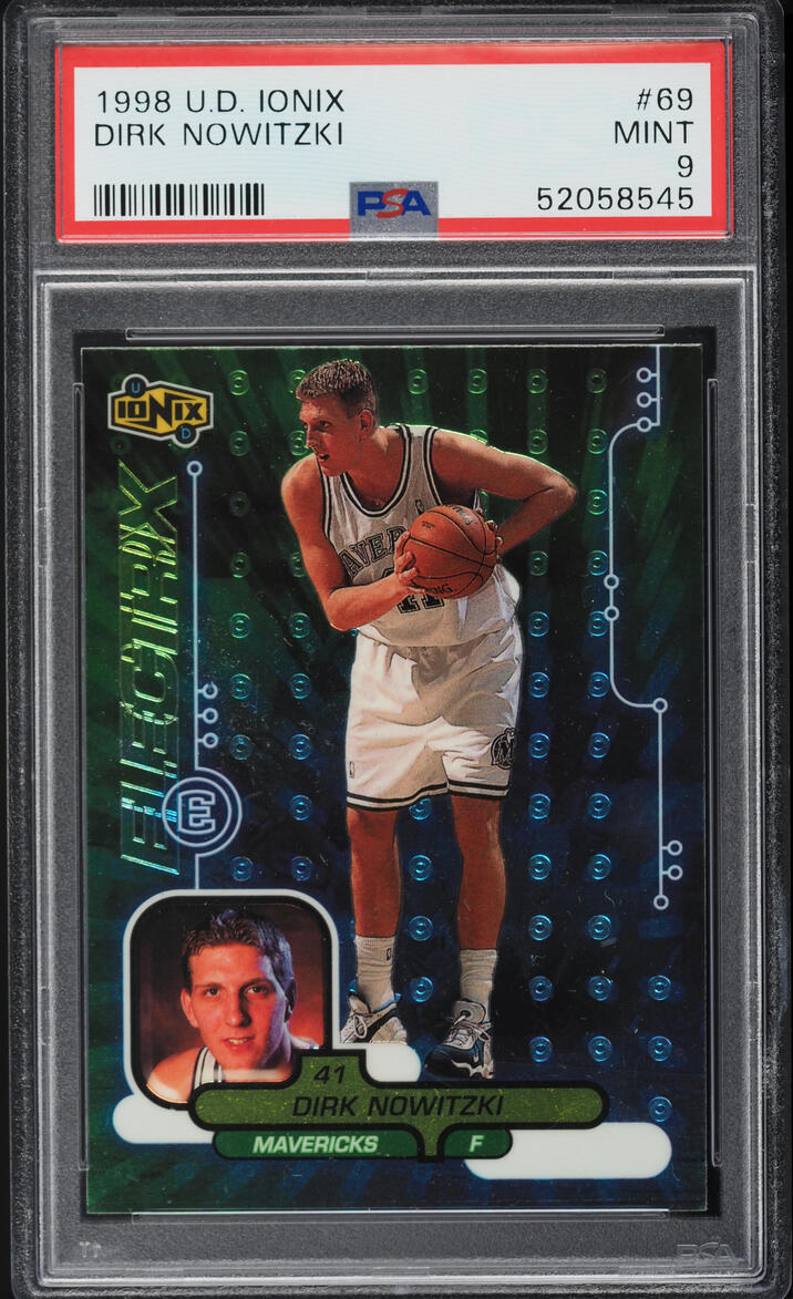 1998 Upper Deck Ionix Dirk Nowitzki ROOKIE #69 PSA 9 MINT