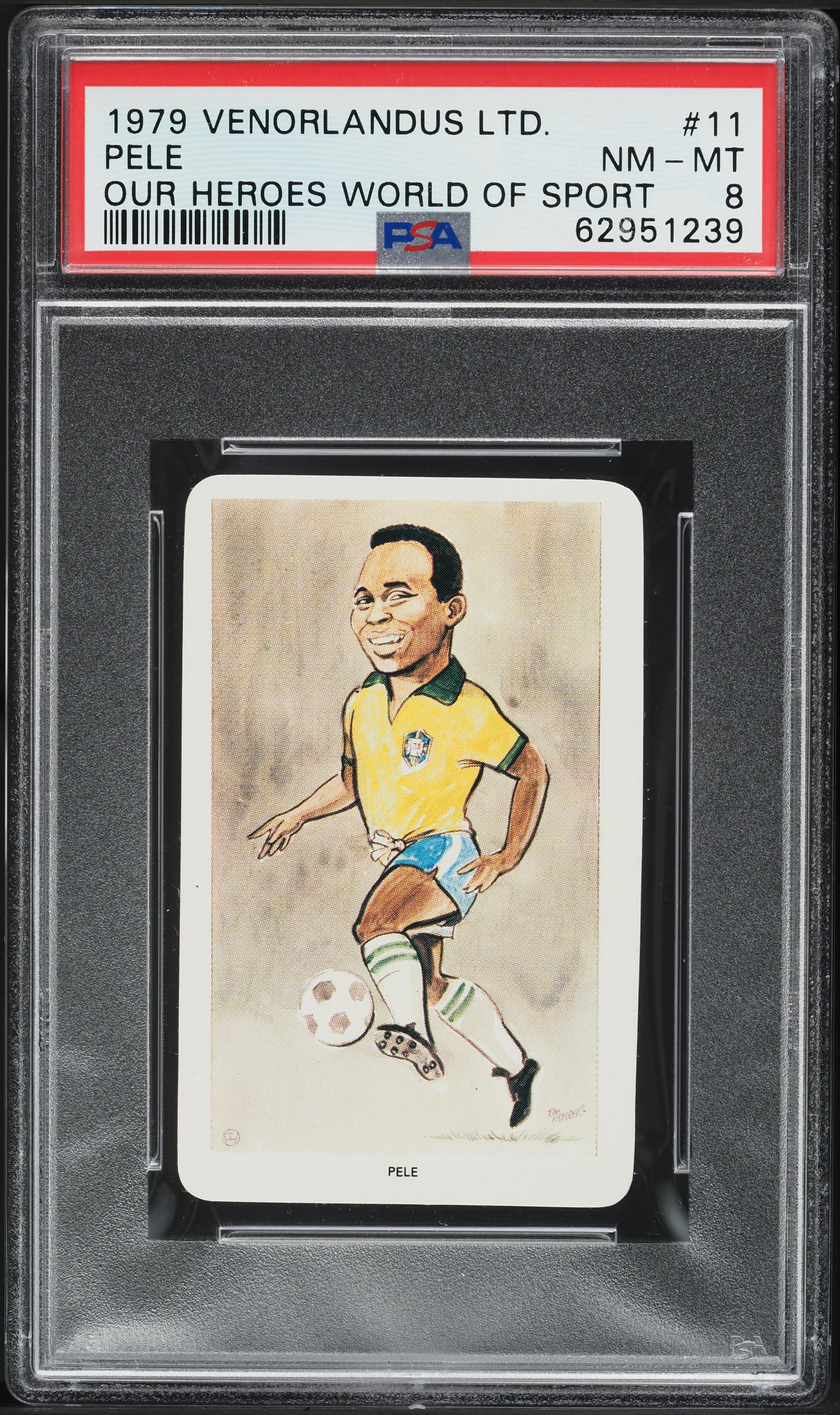 1979 Venorlandus Our Heroes World Of Sport Pele #11 PSA 8 NM-MT