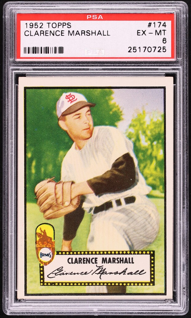 1952 Topps Clarence Marshall #174 PSA 6 EXMT