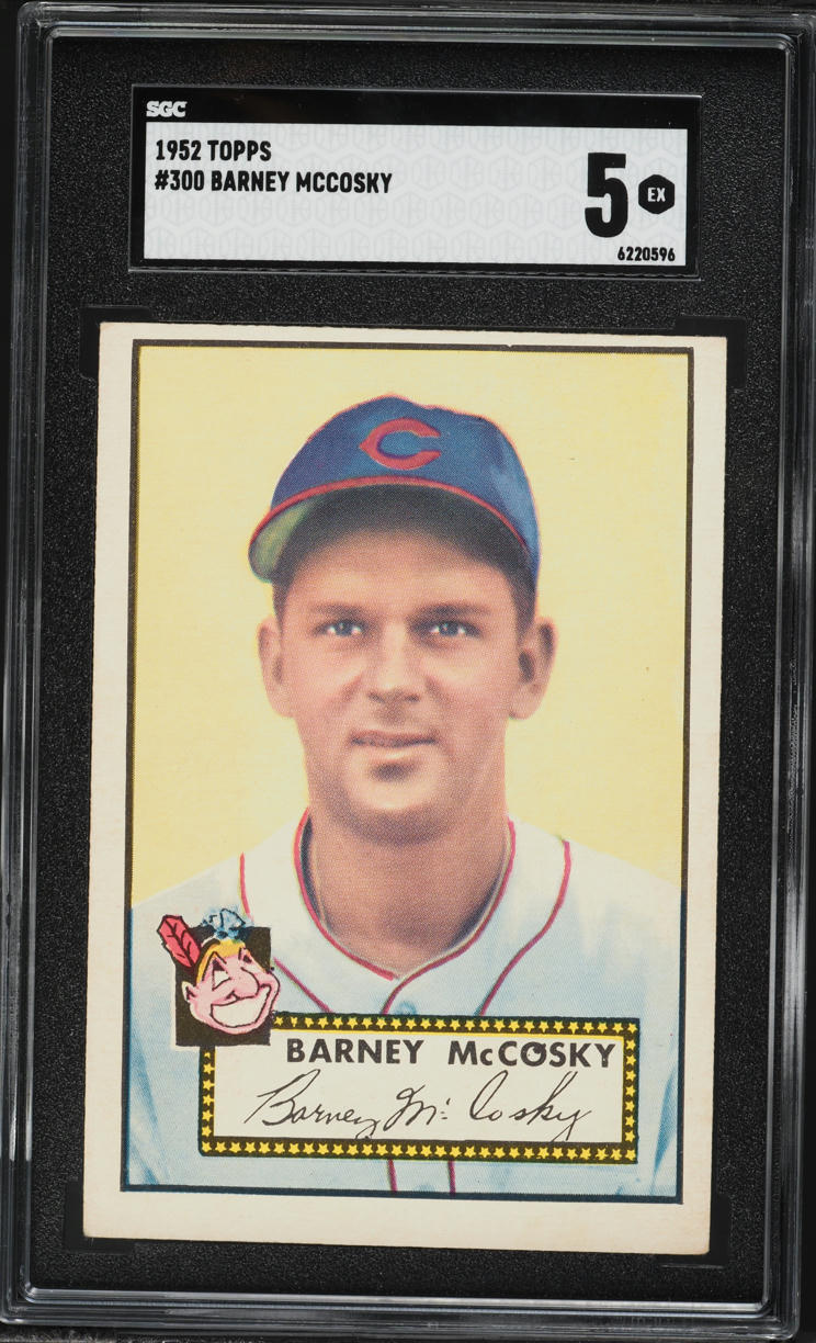 1952 Topps Barney McCosky #300 SGC 5 EX