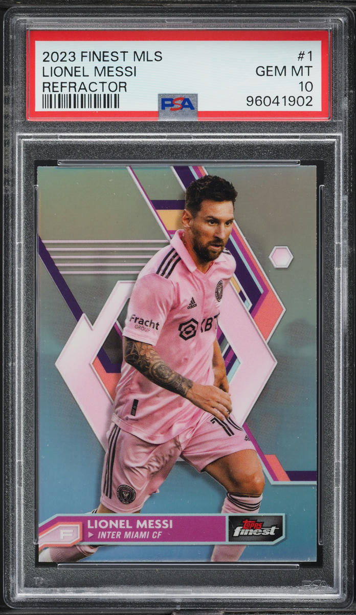 2023 Finest MLS Refractor Lionel Messi #1 PSA 10 GEM MINT