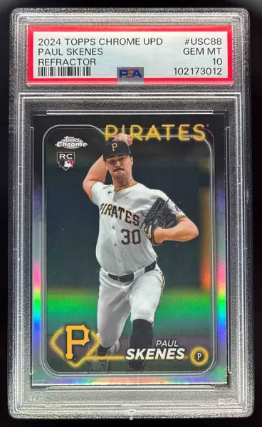 2024 Topps Chrome Update Refractor #USC88 Paul Skenes RC PSA 10
