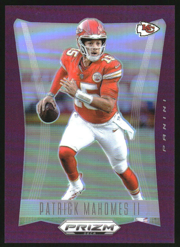 2024 Panini Prizm Deca Purple Prizm #153 Patrick Mahomes II /99
