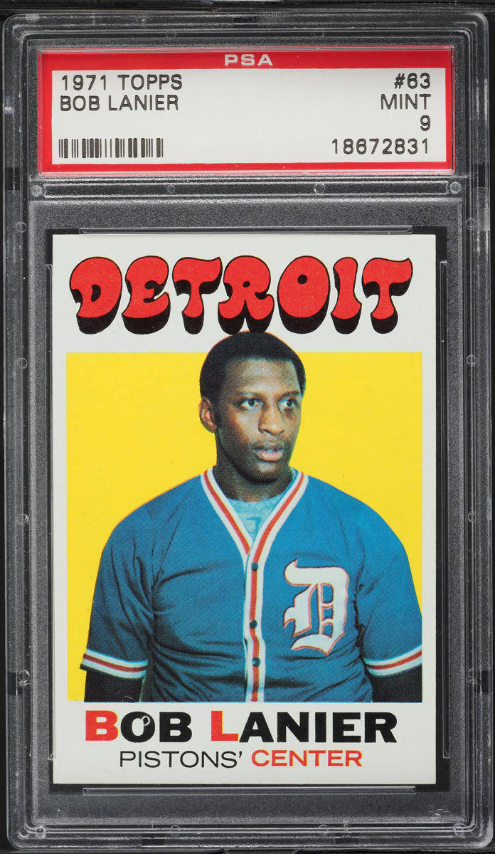 1971 Topps Basketball Bob Lanier ROOKIE #63 PSA 9 MINT