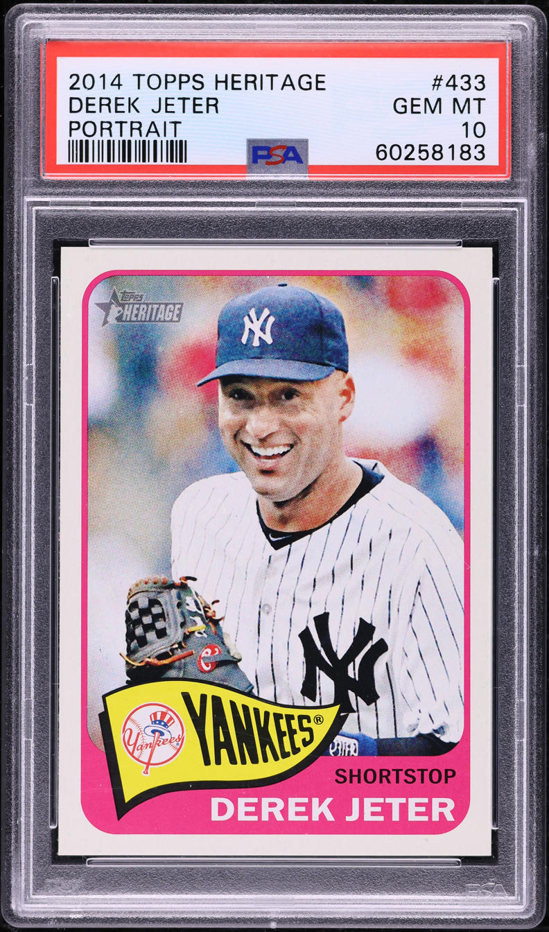 2014 Topps Heritage Portrait Derek Jeter #433 PSA 10 GEM MINT
