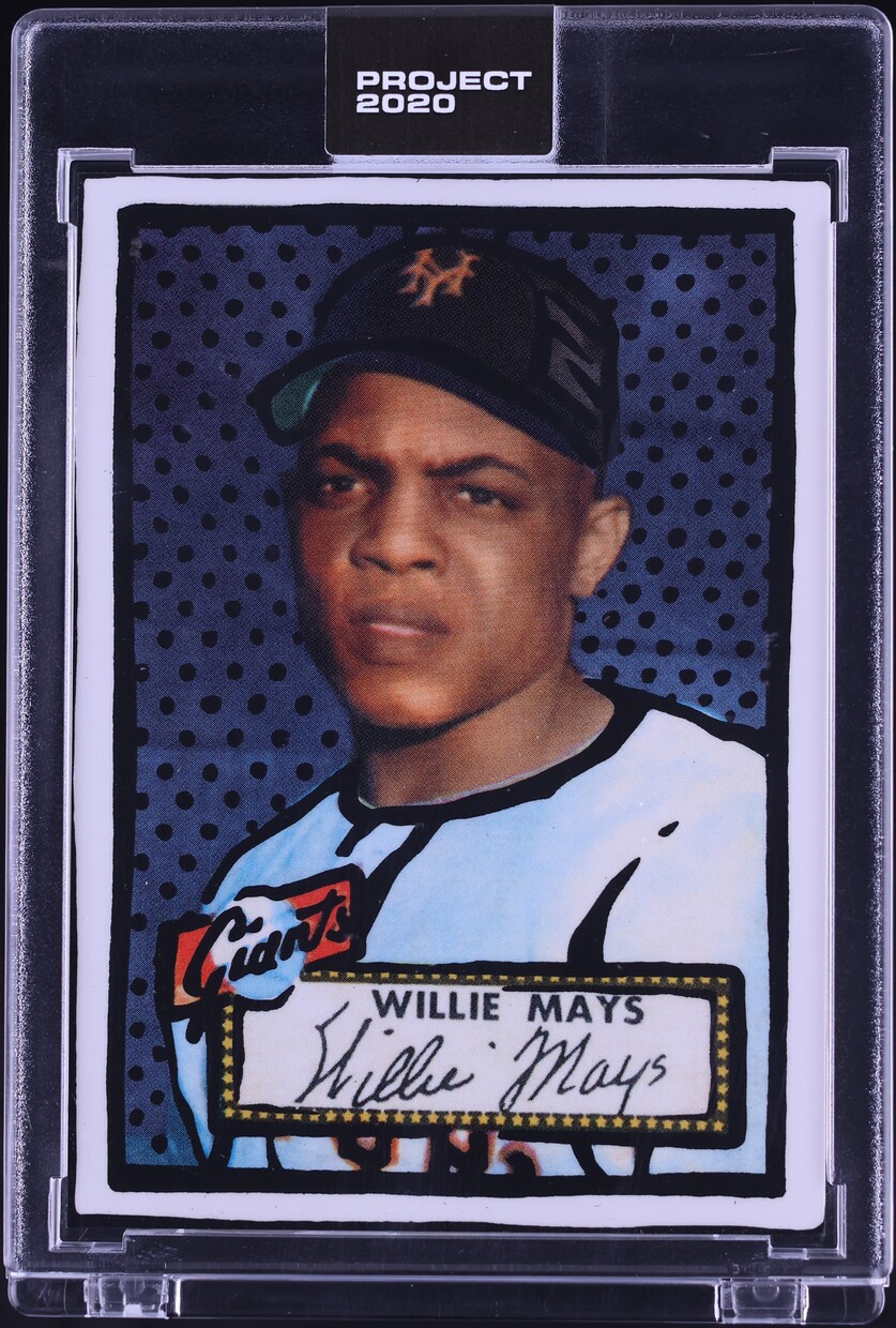 2020 Topps Project 2020 By Joshua Vides Willie Mays #166
