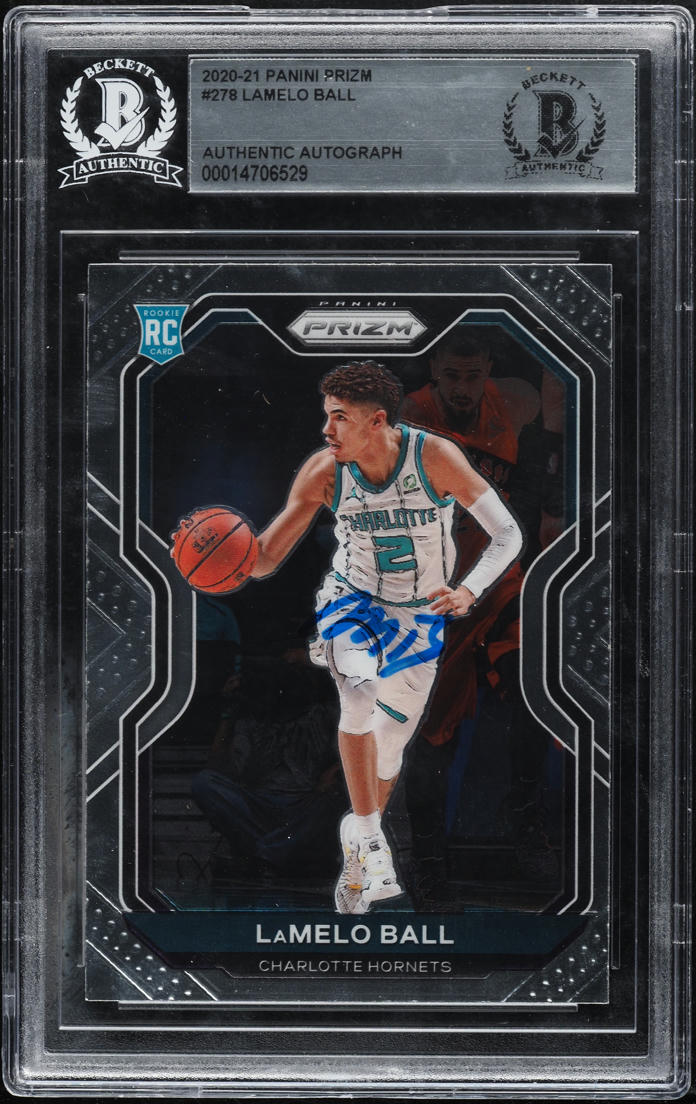 2020 Panini Prizm LaMelo Ball ROOKIE AUTO #278 BAS BGS AUTH - Weekly