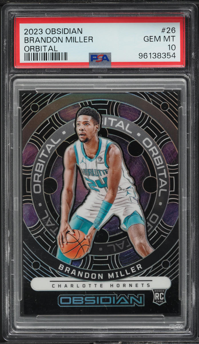2023 Panini Obsidian Orbital Brandon Miller ROOKIE /99 #26 PSA 10 GEM MINT