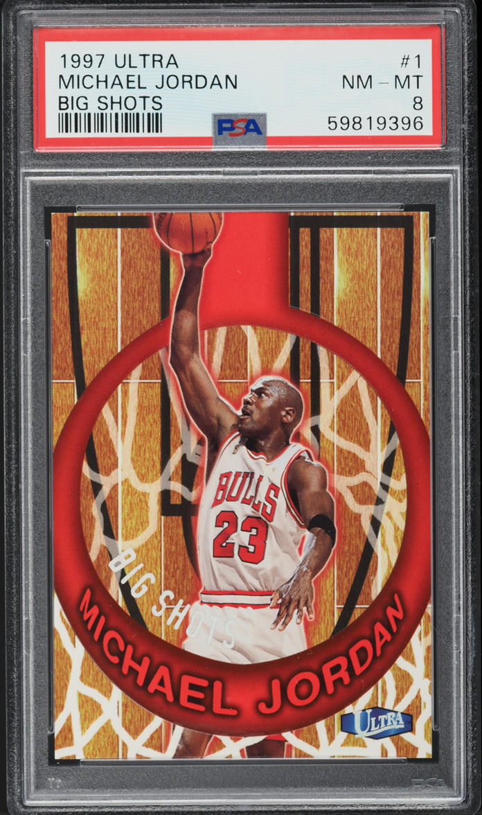1997 Ultra Big Shots Michael Jordan #1 PSA 8 NM-MT
