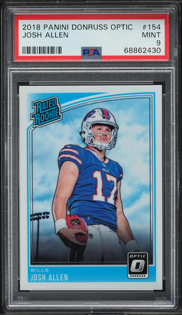 2018 Donruss Optic Josh Allen ROOKIE #154 PSA 9 MINT