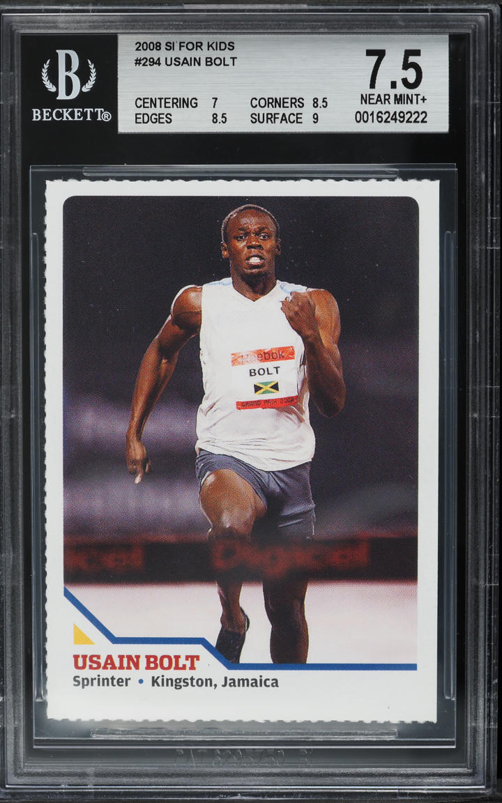 2008 Sports Illustrated For Kids Usain Bolt ROOKIE #294 BGS 7.5 NRMT+