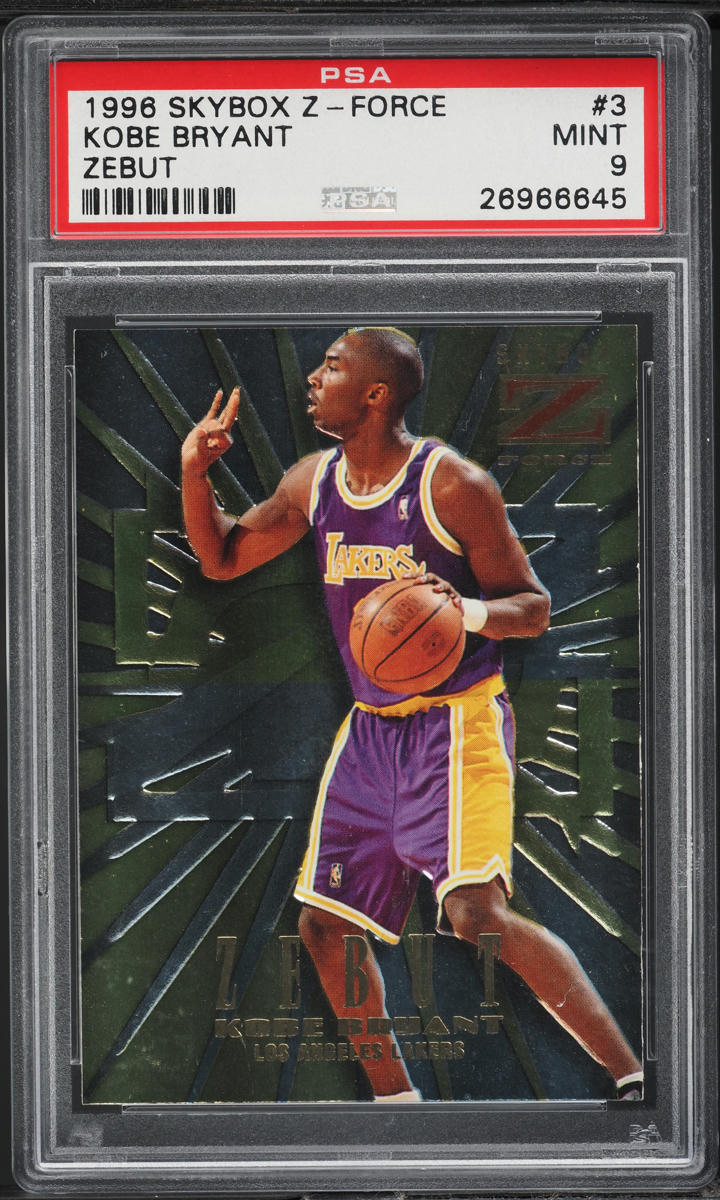1996 Skybox Z-Force Zebut Kobe Bryant ROOKIE #3 PSA 9 MINT