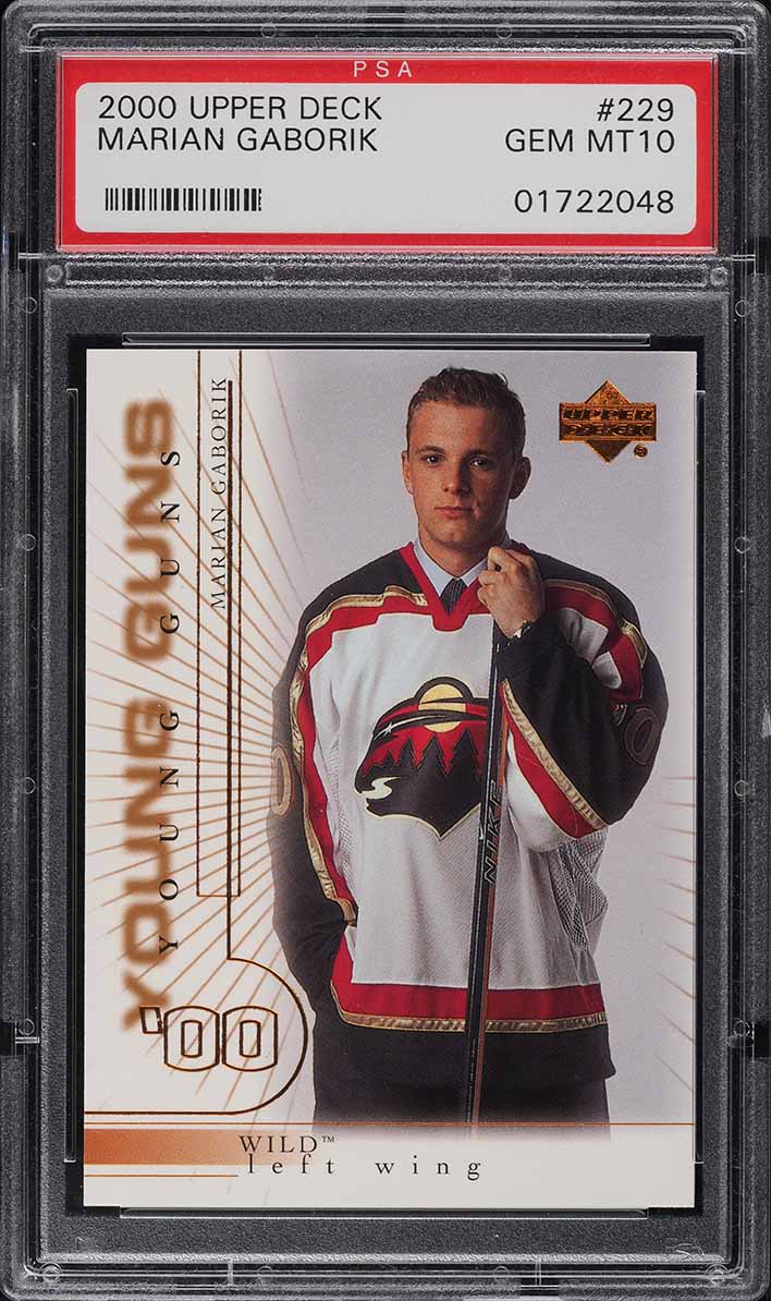 2000 Upper Deck Young Guns Marian Gaborik ROOKIE #229 PSA 10 GEM MINT