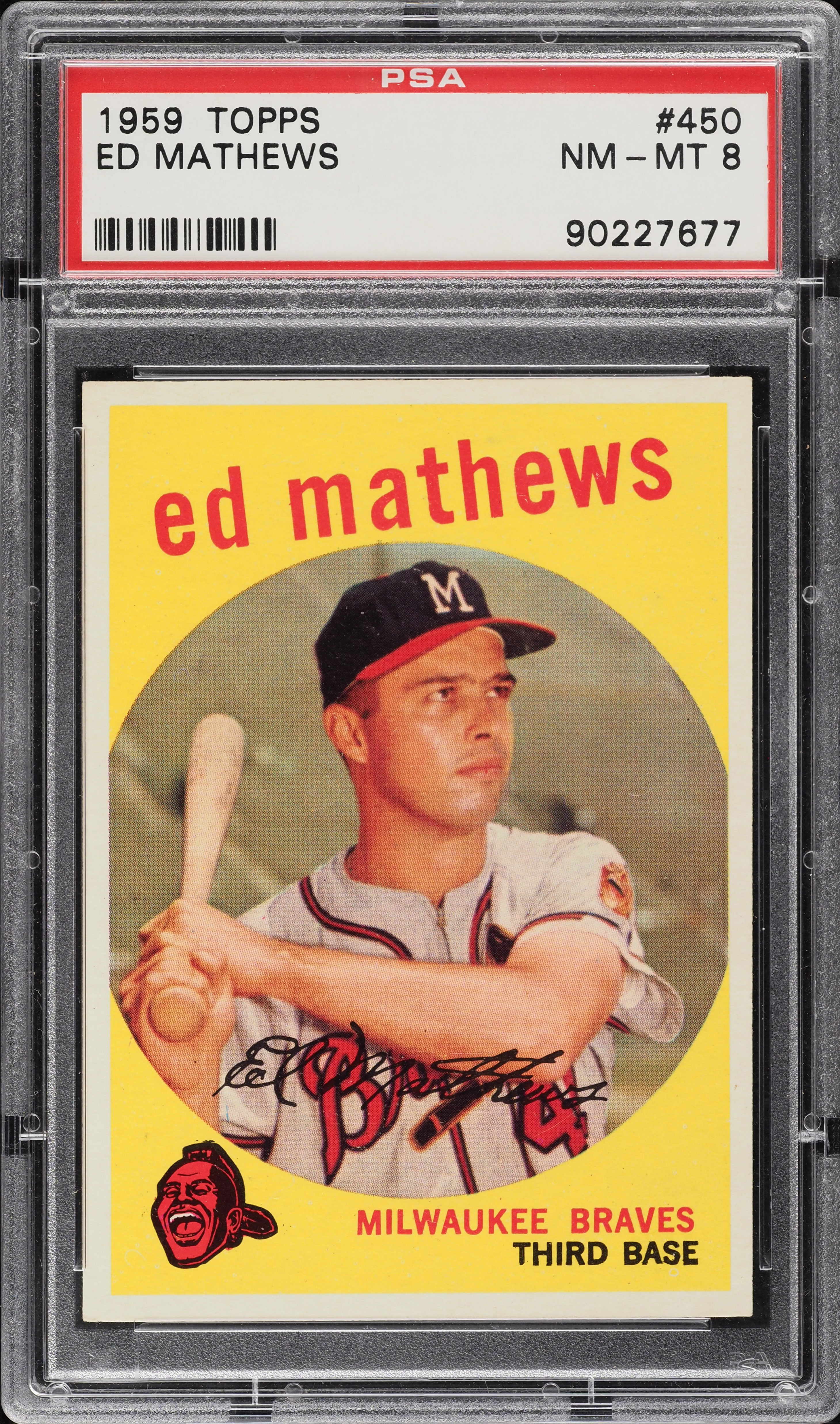 1959 Topps Ed Mathews #450 PSA 8 NM-MT