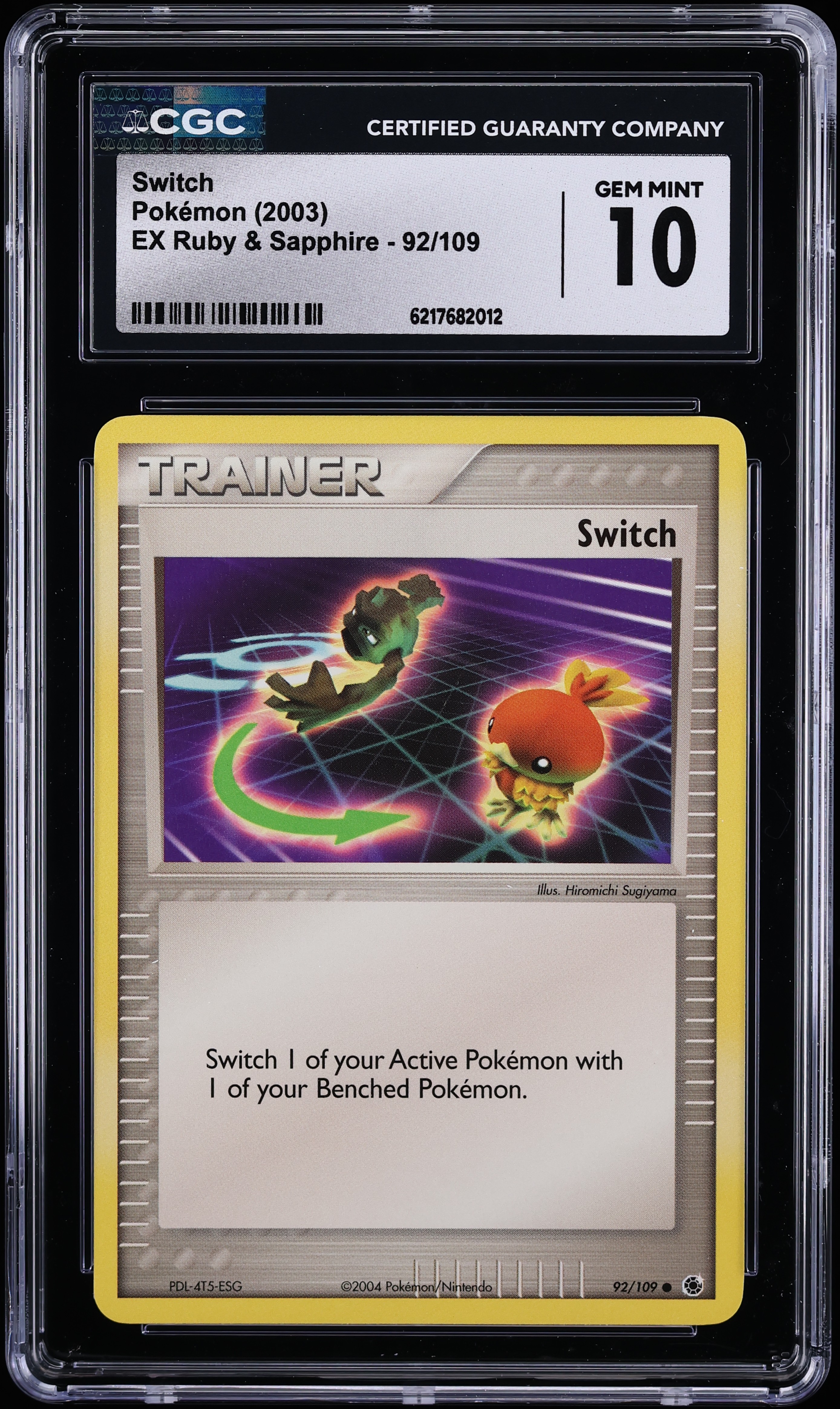 2003 Pokemon EX Ruby & Sapphire Switch #92 CGC 10 GEM MINT