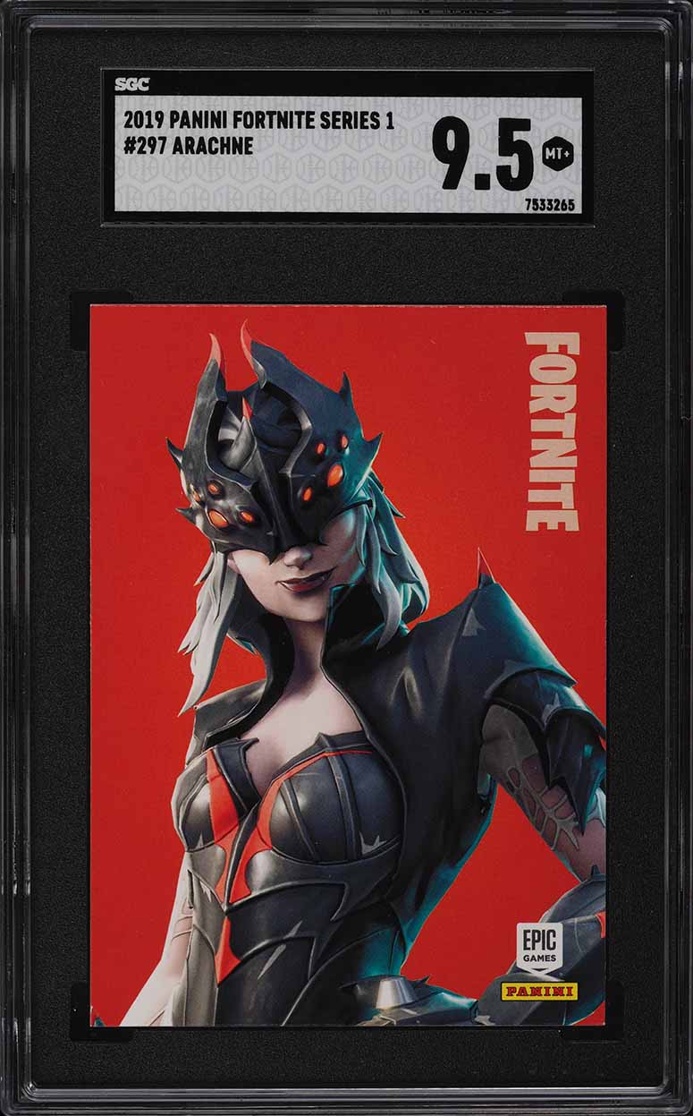 2019 Panini Fortnite Series 1 Arachne #297 SGC 9.5 MINT+