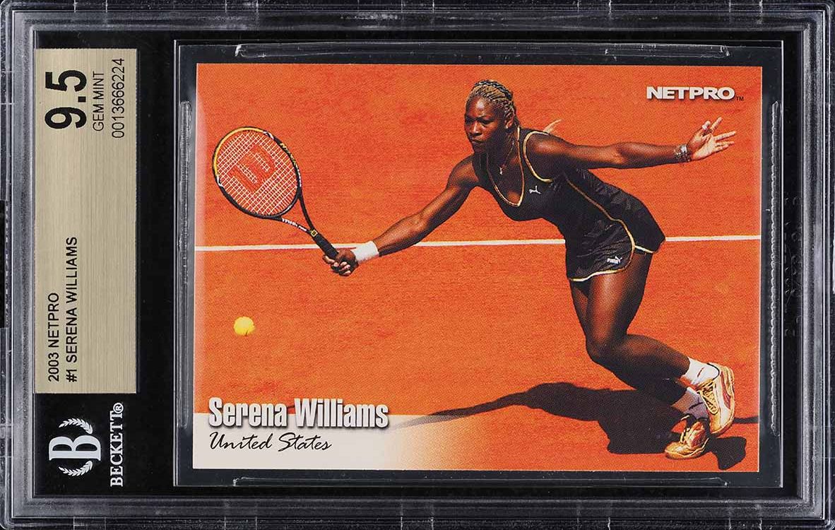 2003 Netpro Tennis Serena Williams ROOKIE #1 BGS 9.5 GEM MINT