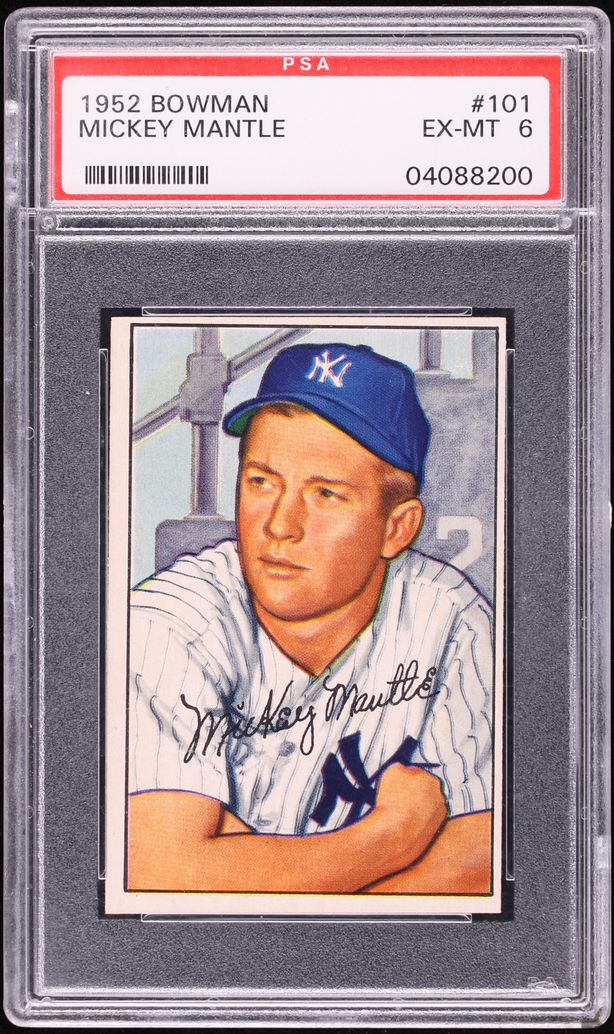 1952 Bowman Mickey Mantle #101 PSA 6 EXMT