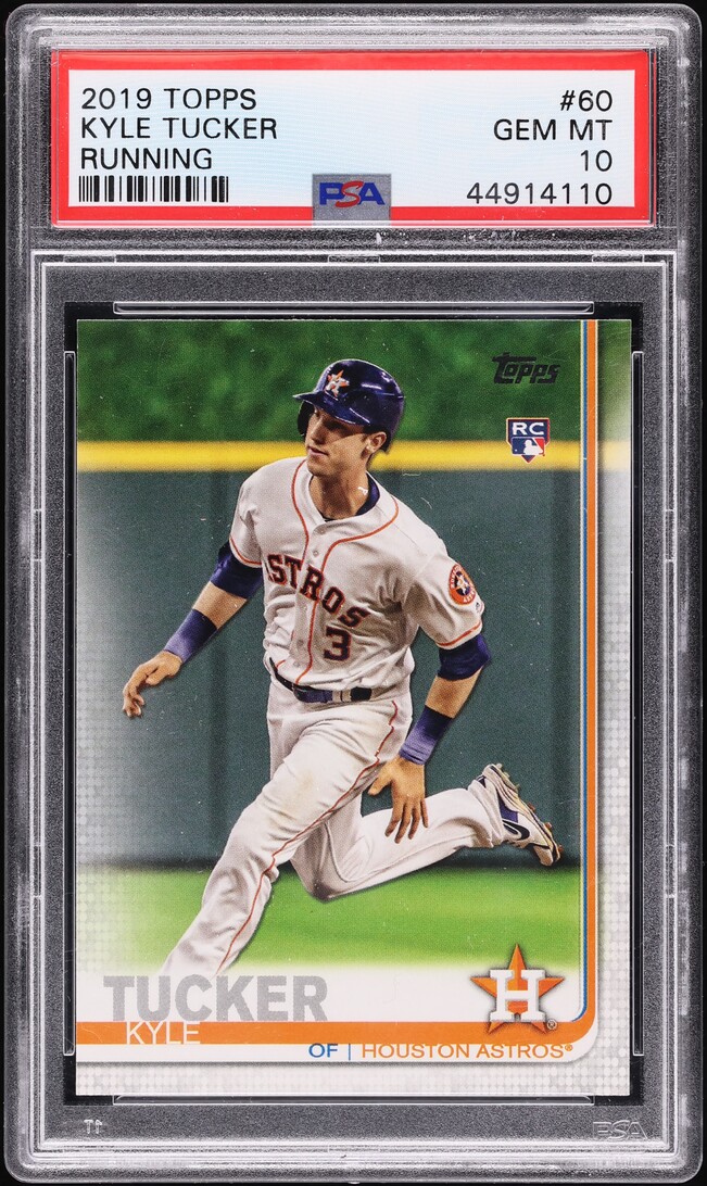 2019 Topps Running Kyle Tucker ROOKIE #60 PSA 10 GEM MINT