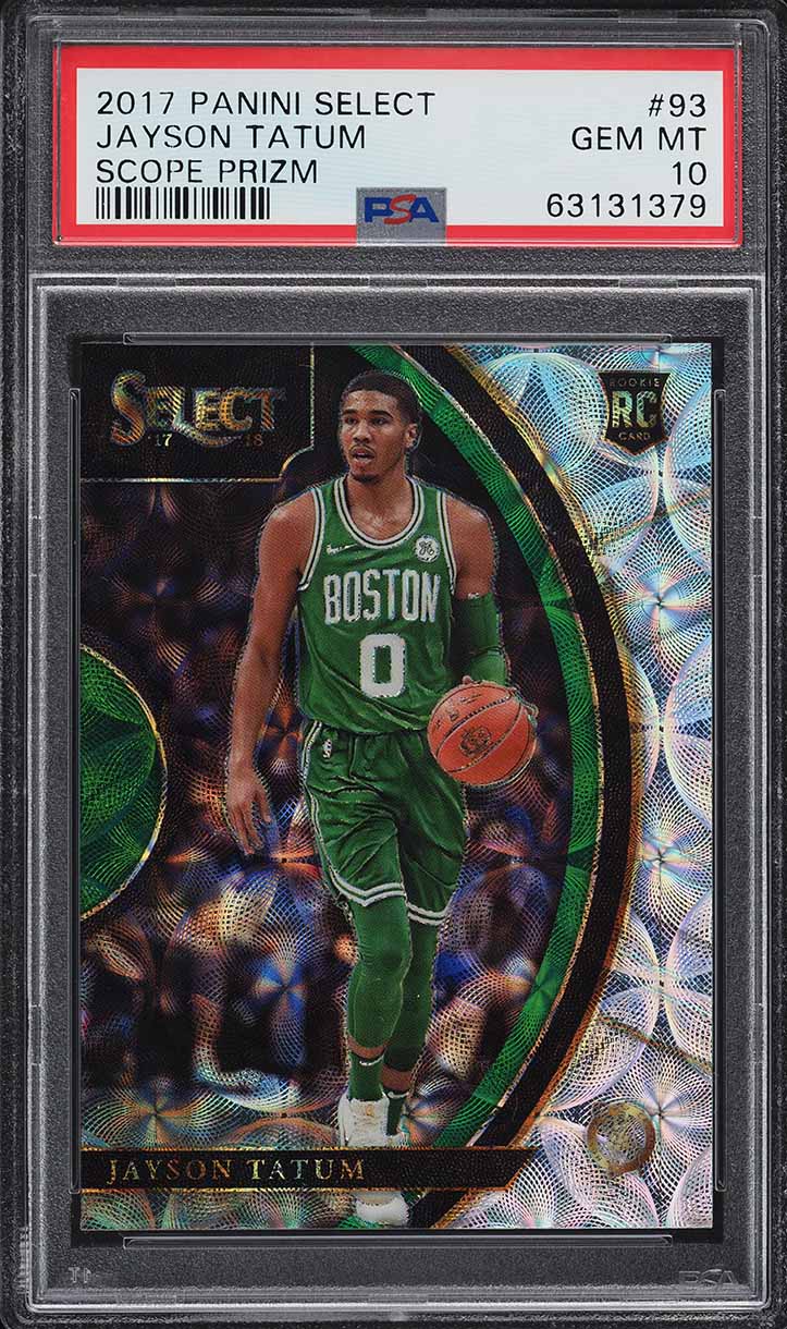 2017 Select Concourse Scope Prizm Jayson Tatum ROOKIE #93 PSA 10 GEM MINT