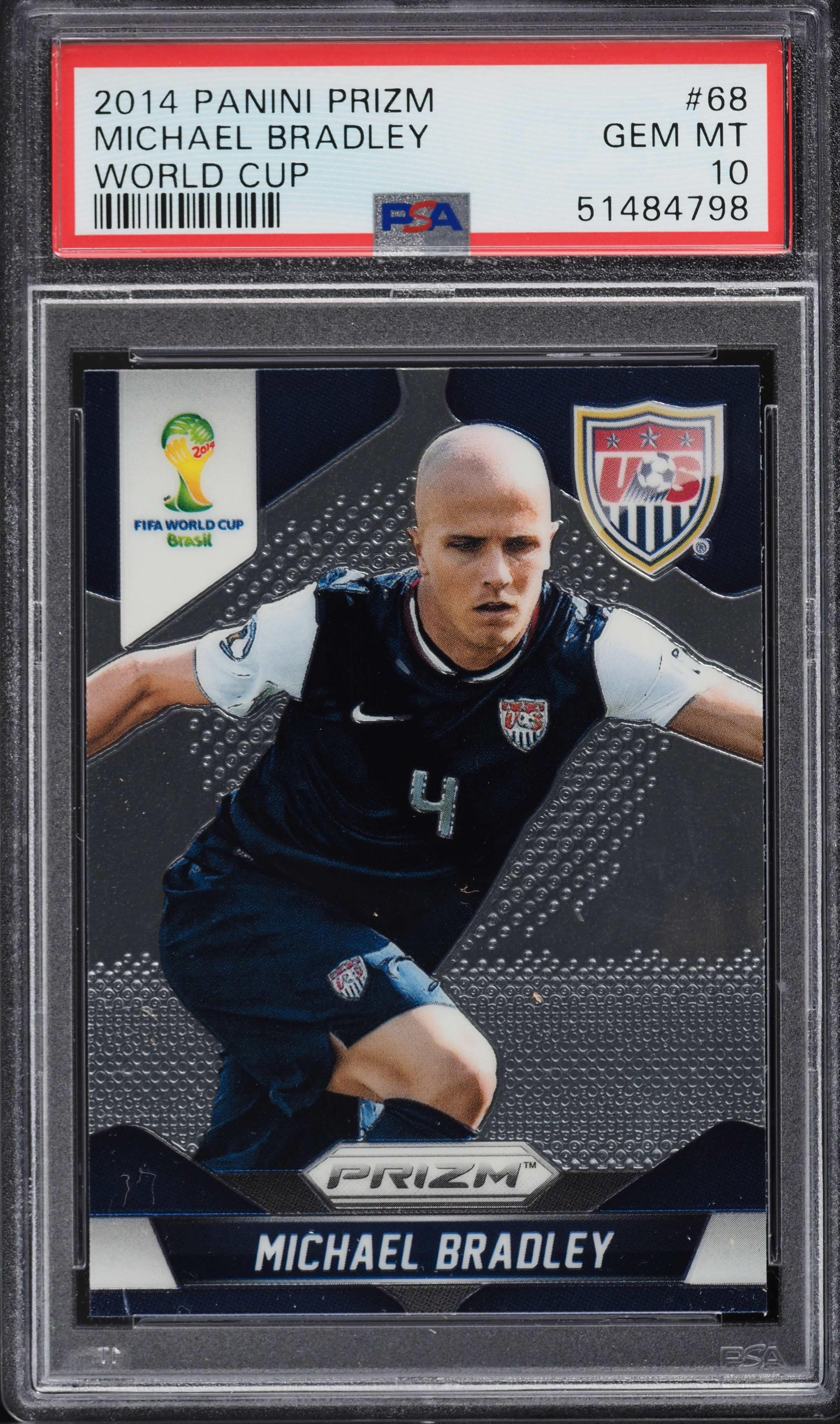 2014 Panini Prizm World Cup Michael Bradley #68 PSA 10 GEM MINT