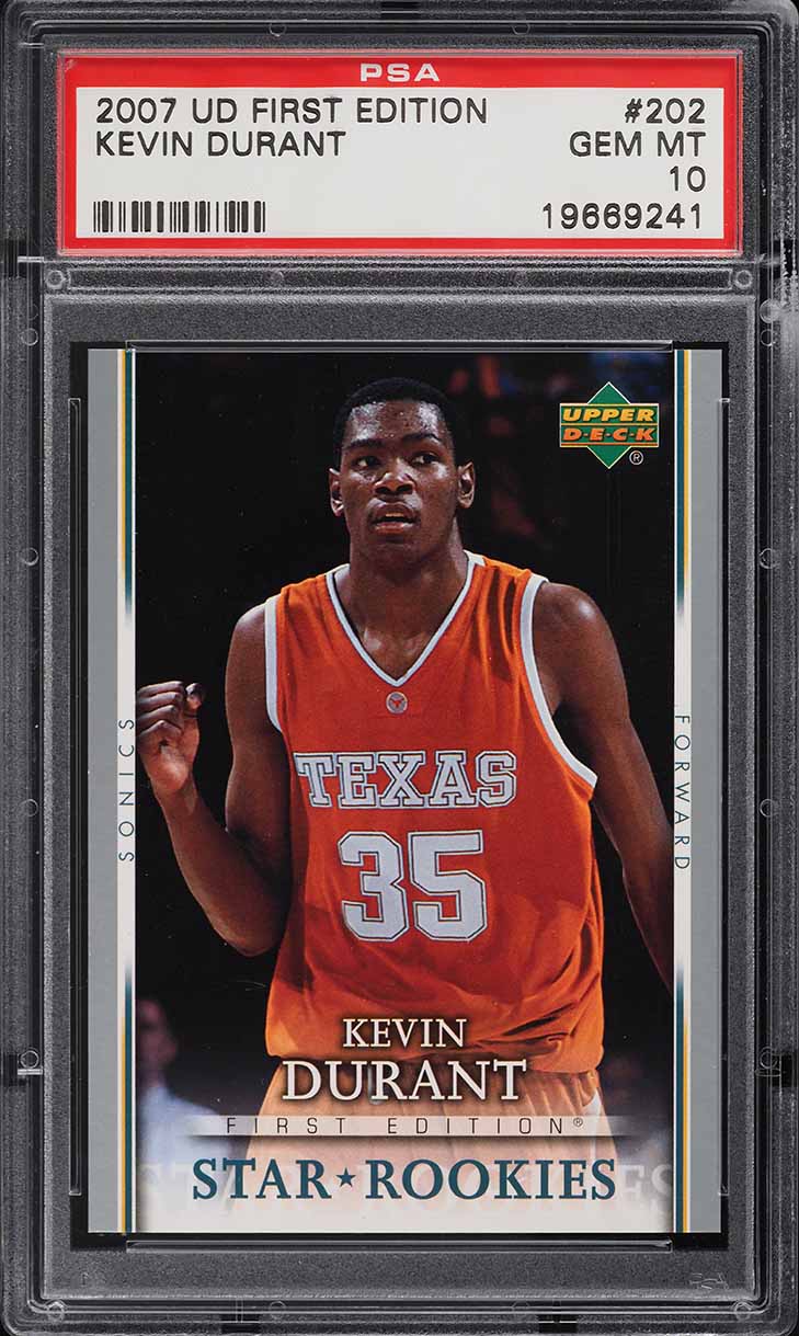 2007 Upper Deck First Edition Kevin Durant ROOKIE #202 PSA 10 GEM MINT