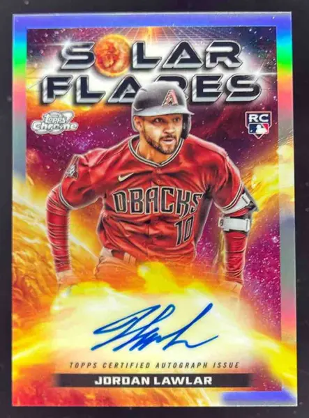 2024 Topps Cosmic Chrome Solar Flare Autographs #SFA-JL Jordan Lawlar RC Auto