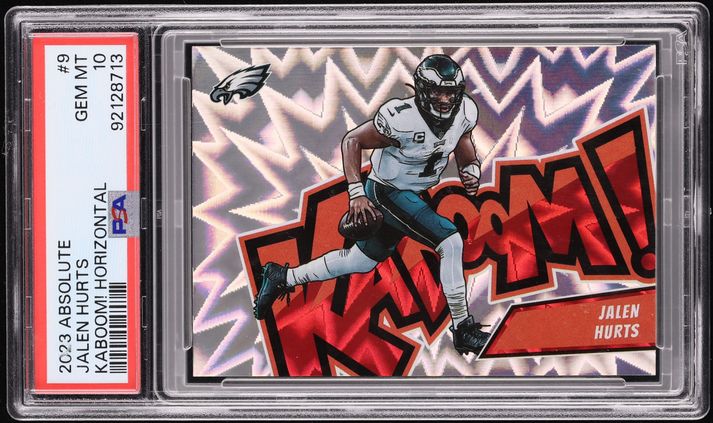 2023 Absolute Kaboom! Horizontal Jalen Hurts #9 PSA 10 GEM MINT
