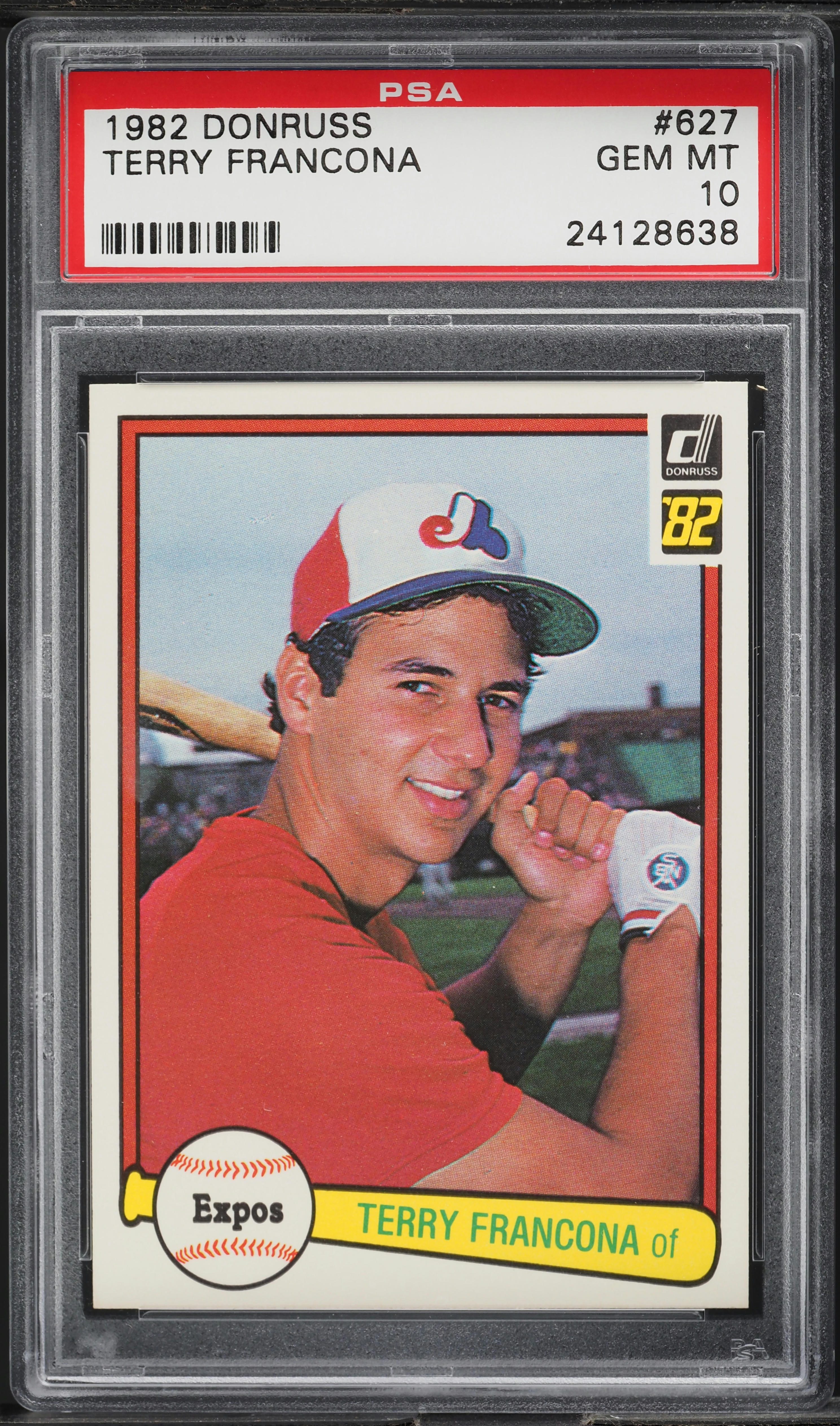 1982 Donruss Terry Francona ROOKIE #627 PSA 10 GEM MINT